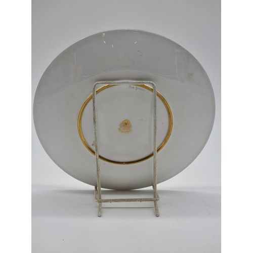 1389 - A good set of six Royal Worcester cabinet plates, each finely painted with a Game Bird by James Stin... 