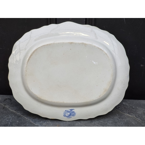 1596 - A collection of 19th century blue and white pottery.