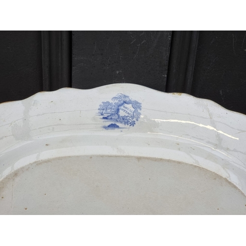 1596 - A collection of 19th century blue and white pottery.