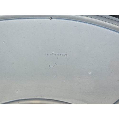 1596 - A collection of 19th century blue and white pottery.