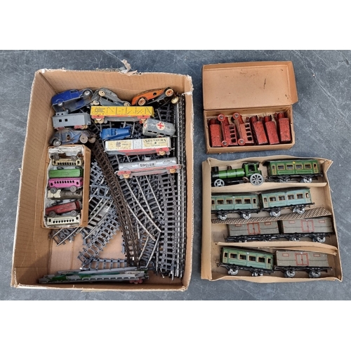 1651 - A collection of N-Gauge and other items, to include: locos; carriages; track and other vehicles.... 