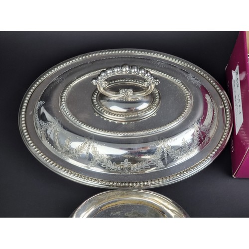 1350A - A collection of silver plate. 