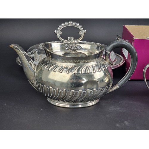 1350A - A collection of silver plate. 