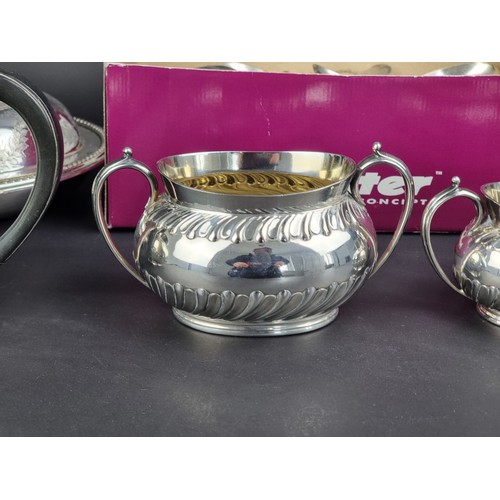 1350A - A collection of silver plate. 