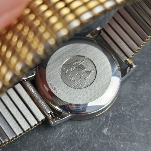 13 - A circa 2001 Omega 'De Ville' gold plated and stainless steel automatic wristwatch, 35mm, Case Ref. ... 