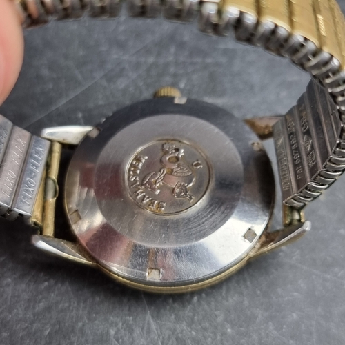 27 - A 1961 Omega 'Seamaster' gold plated manual wind wristwatch, 35mm, Ref. 14390-61-SC, Cal. 285, on la... 