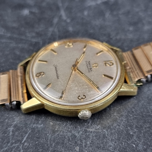 28 - A 1965 Omega 'Seamaster' gold plated and stainless steel automatic wristwatch, 34mm, Ref. 165.002, C... 