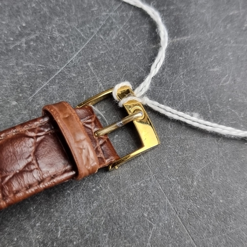 29 - A 1970 Omega 'Geneve' 18ct gold automatic wristwatch, 34mm, Ref. 166.070, Cal. 565, on later strap w... 