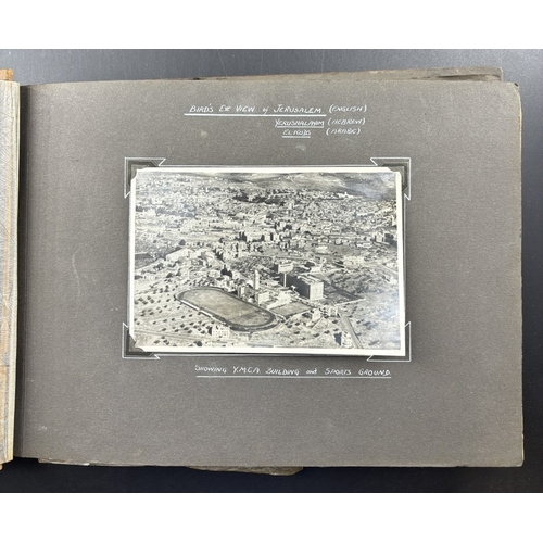 5 - PALESTINE MANDATE: a very good group of three albums compiled by a British serviceman, 1930s period,... 