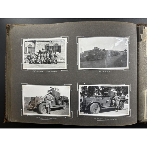 5 - PALESTINE MANDATE: a very good group of three albums compiled by a British serviceman, 1930s period,... 