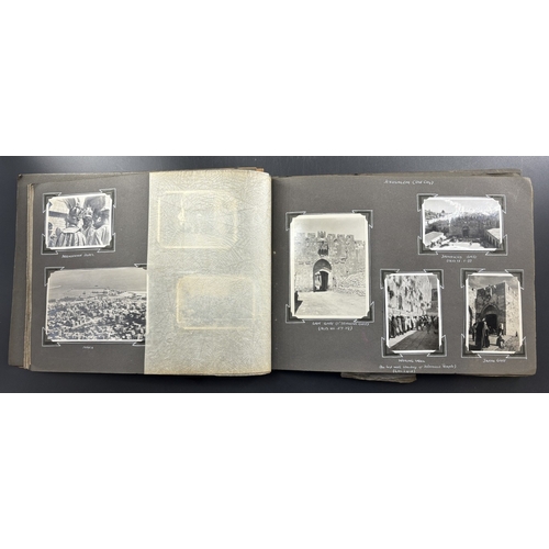 5 - PALESTINE MANDATE: a very good group of three albums compiled by a British serviceman, 1930s period,... 