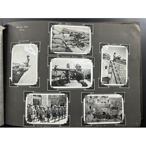 5 - PALESTINE MANDATE: a very good group of three albums compiled by a British serviceman, 1930s period,... 