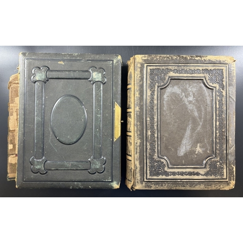 7 - CARTE DE VISITE: two albums of CDV and cabinet cards, prov. Major Dundas of 60th rifles: many Montre... 