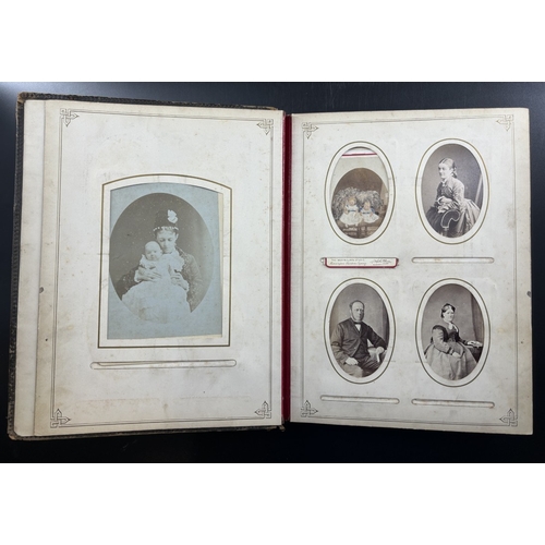 7 - CARTE DE VISITE: two albums of CDV and cabinet cards, prov. Major Dundas of 60th rifles: many Montre... 
