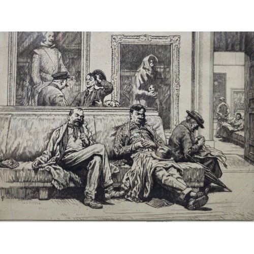 (DPR) Alfred Charles Stanley Anderson, 'The National Gallery', signed in pencil, etching, pl.22.5 x 29cm.