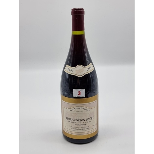 3 - A 150cl magnum bottle of Aloxe-Corton 1er Cru Les Moutottes, 1999, Edmond Cornu. (1)... 