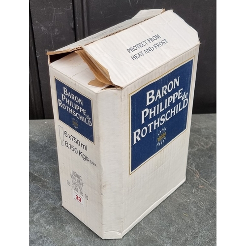 33 - A case of Six 75cl bottles of Baron Philippe de Rothschild La Beliere Bordeaux, 1995, in oc. (6)... 
