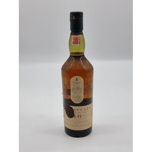 45 - A 70cl bottle of Lagavulin 16 Year Old Whisky, (label torn).