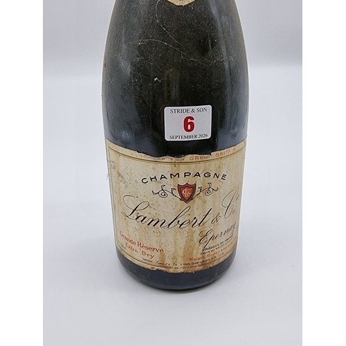 6 - A 150cl magnum bottle of Lambert & Cie NV champagne.