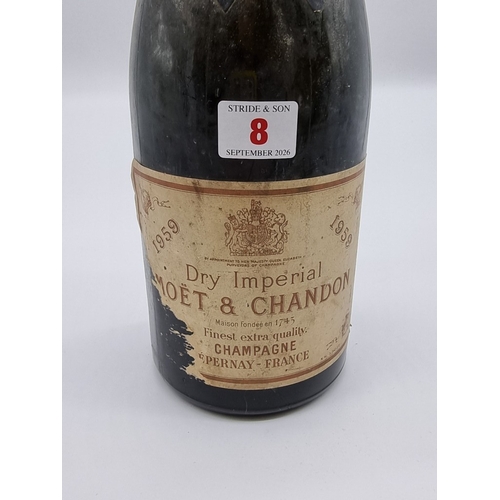 8 - A 150cl magnum bottle of Moet & Chandon 'Dry Imperial 1959 Vintage Champagne'.