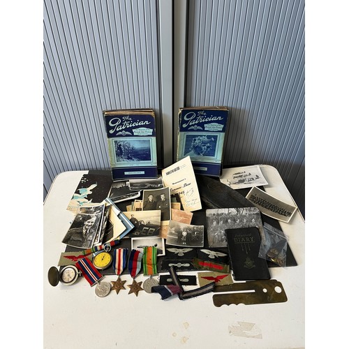 480 - A Large qty of WW2 RAF items relating to a RAF Officer namesd B Roberts (1271859) to inc real photos... 