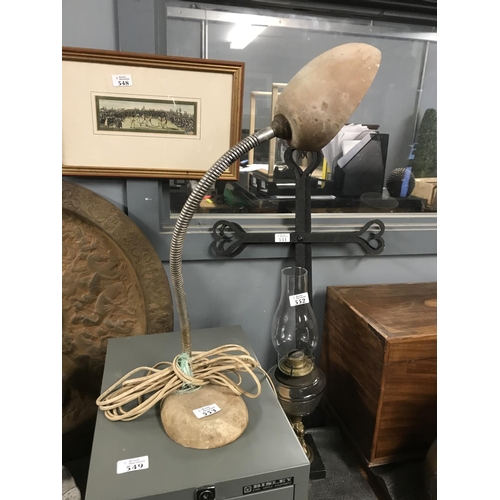 553 - Early industrial desk lamp - All electrical items must be re-wired by a qualified electrician