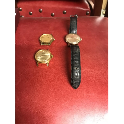 83 - 3 x Gents vintage watches - Festina, Mudu, Edox. Unsure if working.