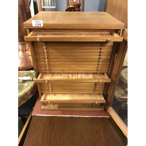 129 - Lovely large 29 drawer collectors cabinet - Collection only or buyer to arrange own transport