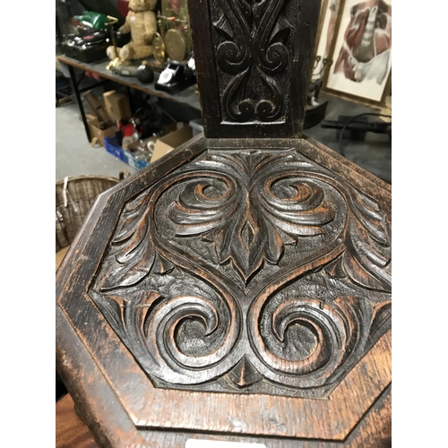 141 - Beautiful heavily carved ornate Welsh chair