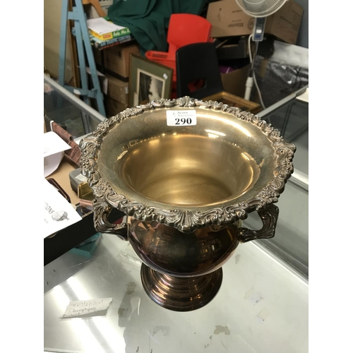 290 - Large silver plate champagne bucket