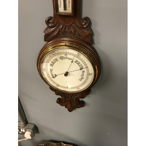 406 - Ornate wall hanging barrometer