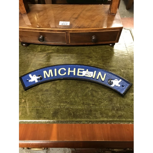 69 - Metal repro Michelin Man sign