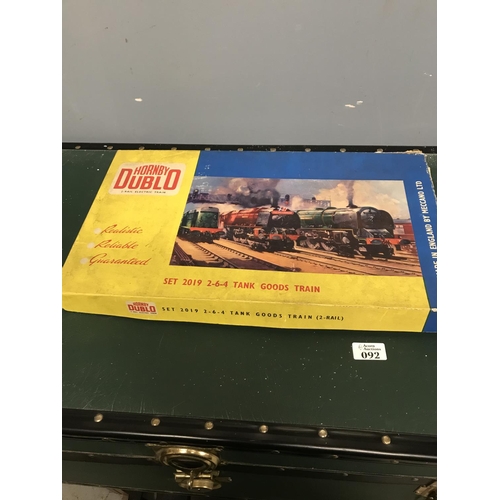 92 - Boxed Hornby Dublo set 2019 tank train