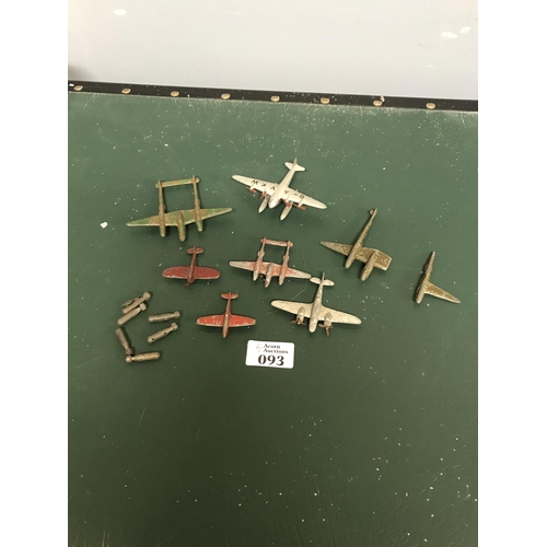 93 - Small qty of Dinky aeroplanes - Some A/F