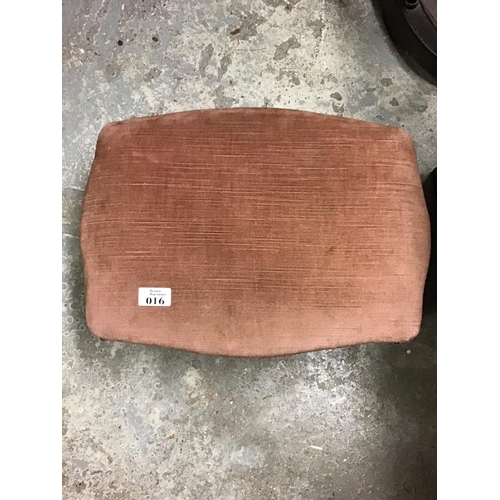 16 - Small decorative upholstered stool