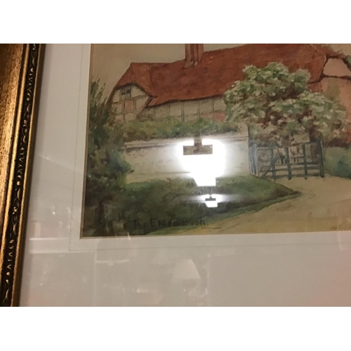 170 - Framed & glazed signed watercolour - COLLECTION ONLY