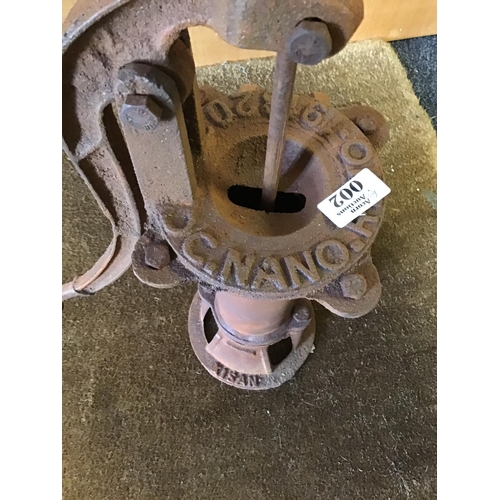 2 - Cast iron garden water pump