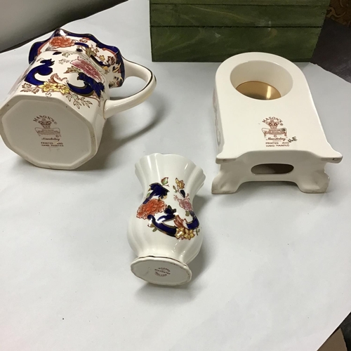 209 - 3 x Masons ceramic collectable items