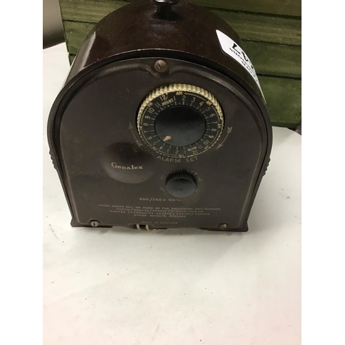 247 - Vintage Bakerlite Genalex electric mantle clock - CLOCKS AND WATCHES ARE NOT TESTED