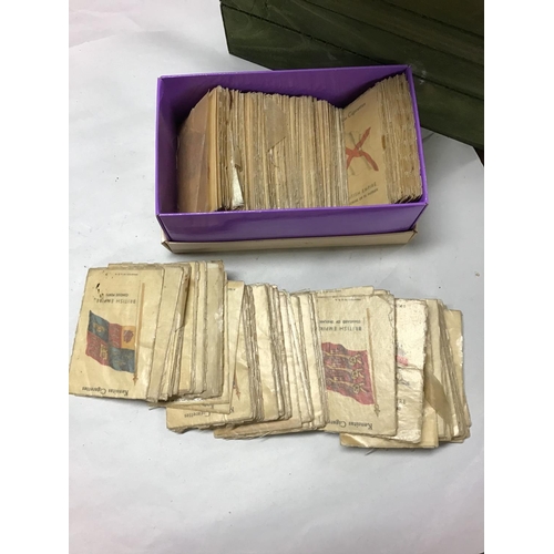 276 - Box of vintage Kensitas cigarette silks - Approx 75