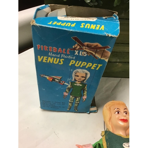 277A - Boxed vintage Fireball XL5 Venus puppet