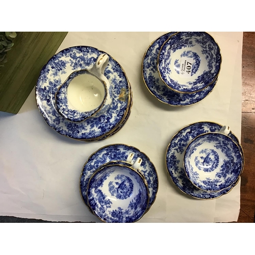 407 - Qty of Minton vintage blue and white china