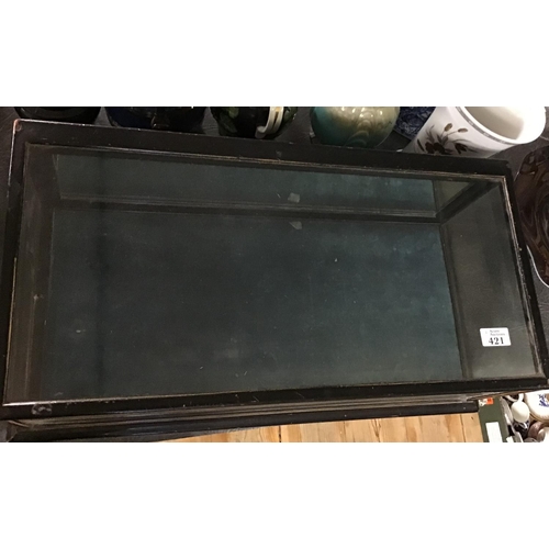 421 - Early display cabinet with removeable tray inside