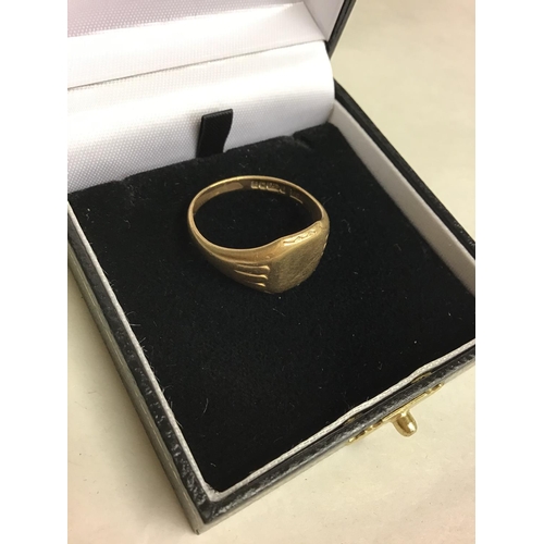 448 - Gents 9ct Gold ring - 9 gramms - BOX FOR DISPLAY ONLY