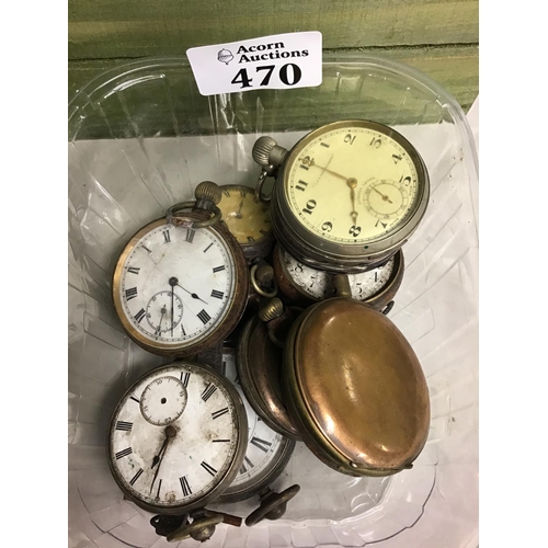 470 - 12 x Vintage pocket watches inc Federal, Railway Timekeeper etc, All in various conditions - CLOCKS ... 