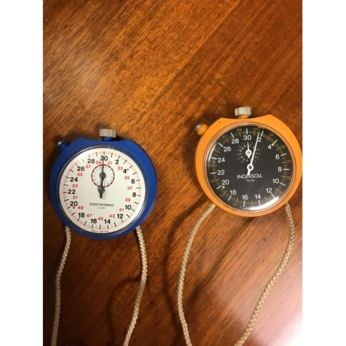 48 - 2 x Sports stop watches - 1 x Ingersoll - CLOCKS AND WATCHES ARE NOT TESTED