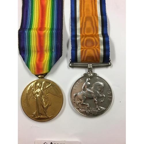 531 - WWI Victory medal & WWII Campaign medal to F.J. Briggs