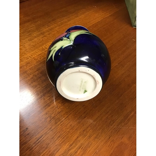 69 - Small Moorcroft vase - 4 inches in height