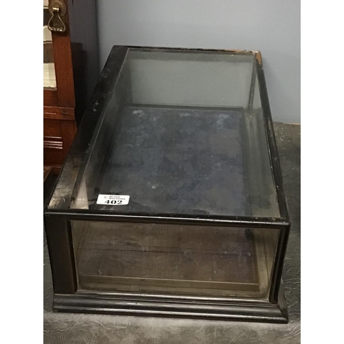 402 - Early display cabinet with removeable tray inside - COLLECTION ONLY