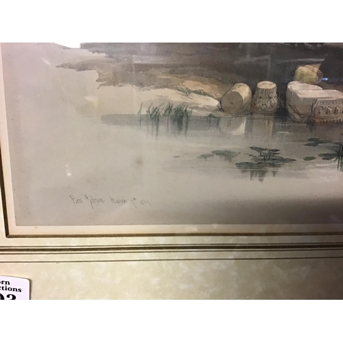 403 - Framed & Glazed early lithograph dated 1834 by David Roberts entitled Eleutheropolis